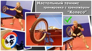 Отработка топ-спина на колесе | Тренировка с тренажёром "Колесо" | Настольный теннис | Дидич Игорь|