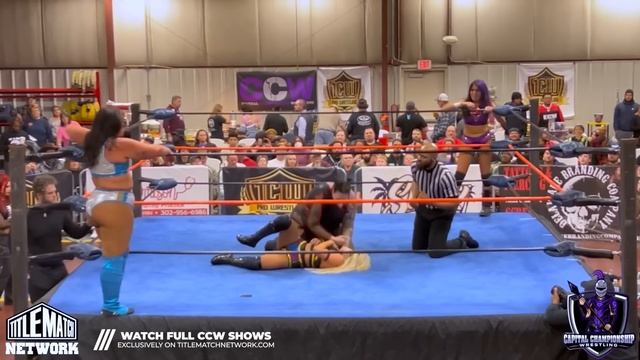 Ultra Violette & Nikii Duke Vs Kaitlyn Marie & Sammi Chaos - CCW Women's Wrestling