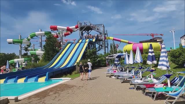 Геленджик Аквапарк Золотая бухта Июль 2024 год смотреть онлайн