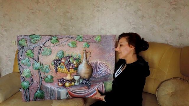 Tablou in tehnica barelief"Darnica toamna" смотреть онлайн