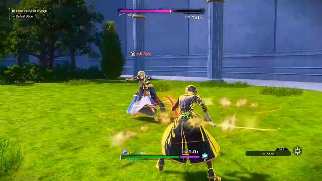 Kirito vs alice Sword art online alicization lycoris смотреть онлайн