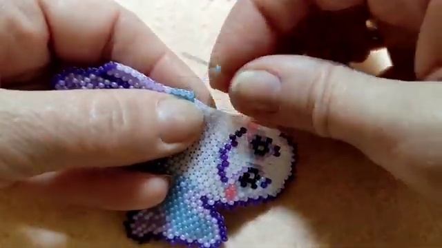 👻 _ПРИВИДЕНИЕ_. Игрушка из бисера. Кирпичное плетение. Часть 2_4. смотреть онлайн