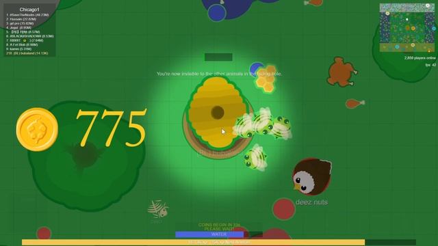 Mope.io: Getting 1,500 Coins From Rare Animals