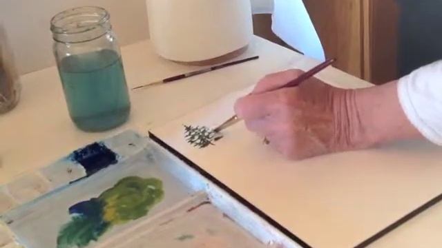 Blue Spruce Short Demo in Watercolor - Betty Slade смотреть онлайн