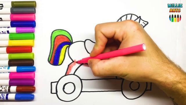 Сурет салу жылқы баласы 🐴 сурет салып уйрену 🦄 bola ot rasm chizish Dibuja y colorea caballo beb смотреть онлайн