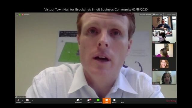 Virtual Town Hall for Brookline's Small Business Community - March 19, 2020 смотреть онлайн