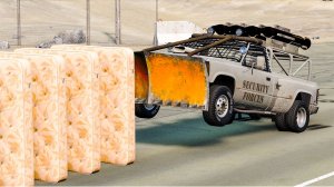 Какая машина может проехать через 50 матрасов? 😱 | BeamNG.Drive |Бемиджи|
