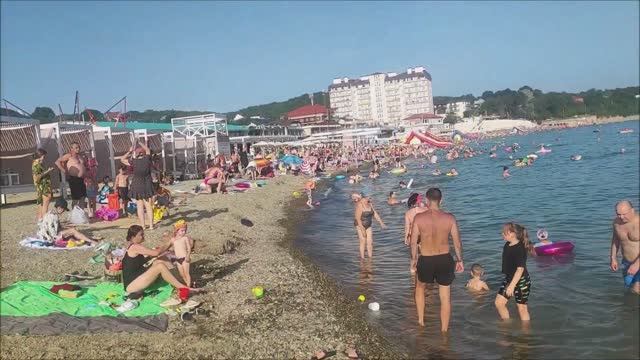 пгт Джубга, курорт Туапсинского района Июль 2024 год смотреть онлайн