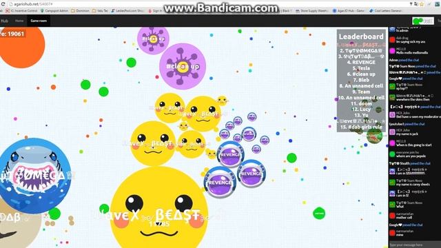 Playing agar.io hub (XP FARMING) смотреть онлайн