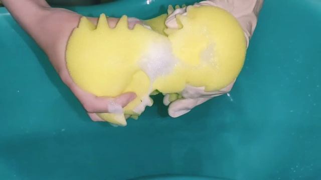 Asmr 🌈 New Sponge Squeezing W Soap 🌺🔥