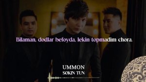 Ummon guruhi - Sokin tun | Milliy Karaoke