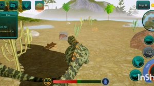 Выживание за динозавра Гигантозавр в игре The cursed icle