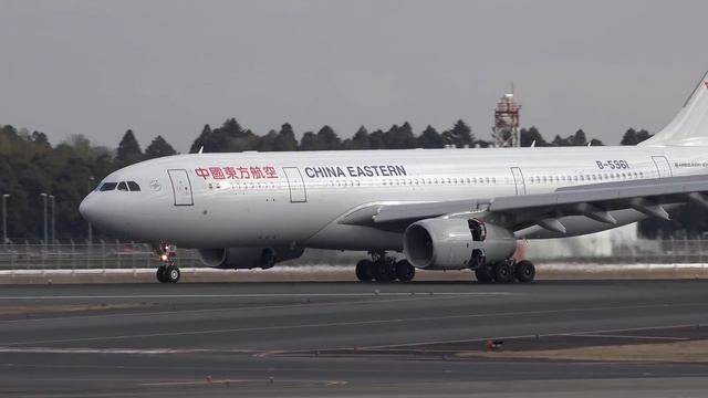 China Eastern Airlines New Livery Airbus A330-200 B-5961 Landing at NRT 34R смотреть онлайн