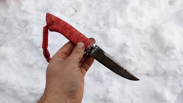Ламинат центр из стали Р18, рукоять кап клёна. смотреть онлайн
