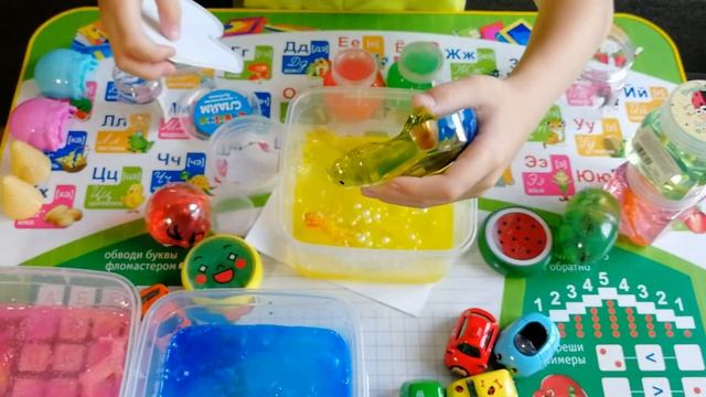 ТОП Огромный слайм антистресс, смешивание слаймов; Huge slime antistress, mixing slime смотреть онлайн