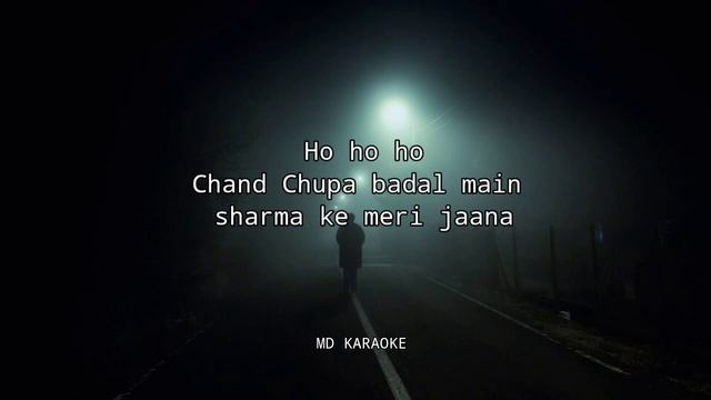Chand chupa badal main | Unplugged Karaoke | hindi karake lyrics смотреть онлайн