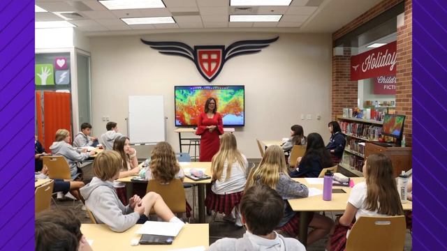 WFAA anchor Cynthia Izaguirre visits Good Shepherd Episcopal School in Dallas, gives shoutout смотреть онлайн