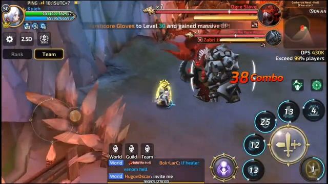 Dragon Nest M Cerberus Nest Hell 5☆ Solo Guardian смотреть онлайн