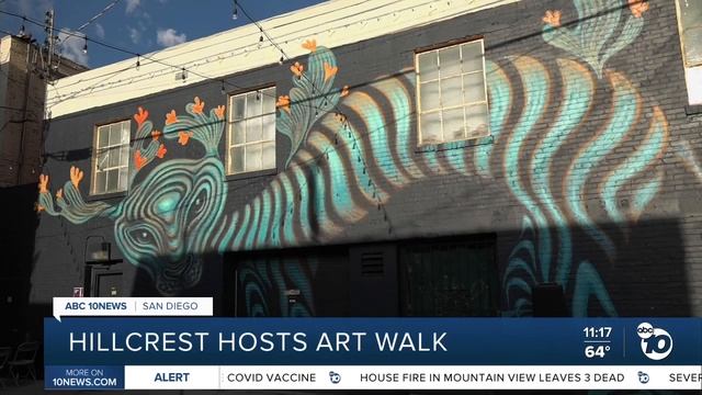 Hillcrest hosts first outdoor Art Walk in Mural Alley смотреть онлайн