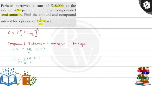 Farheen borrowed a sum of \( ₹ 18,000 \) at the
\( \mathrm{P} \) rate of \( 20 \% \) per annum, ... смотреть онлайн