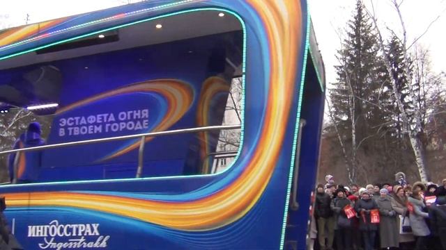 Олимпийский огонь у Дома учёных.ч.2 смотреть онлайн