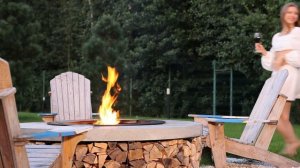 Чаша Lagom с бетонной столешницей и дровницей