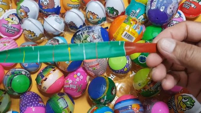 NEW OPEN FANCY EGG - ASMR - A lot of Kinder Surprise egg toys (Candy 724) смотреть онлайн