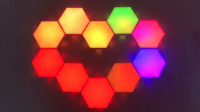 Hexagon Lights for Wall Mounted LED RGB Light Panels Review | App Controlled | Smart Panels смотреть онлайн
