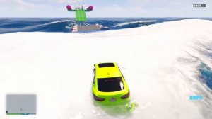 ПРОЕХАЛ ВОДНЫЕ КОЧКИ НА ГИГАНТСКОМ ВОСЬМИКОЛЁСНОМ ТРАКТОРЕ В ГТА 5! ЭКСПЕРИМЕНТЫ В GTA 5