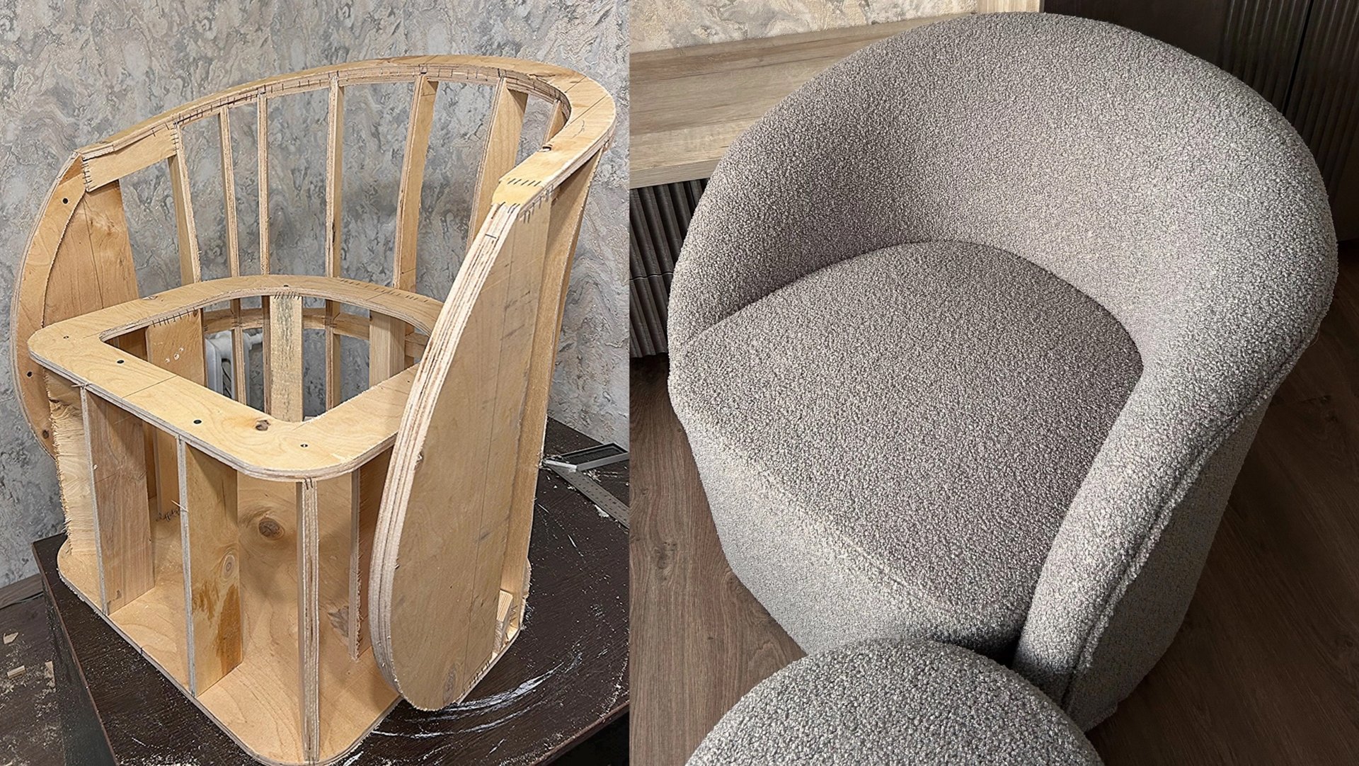 Изготовление кресла букле для дома своими руками / мягкая мебель