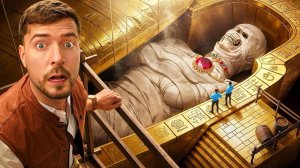 100 Часов внутри пирамид Mr Beast