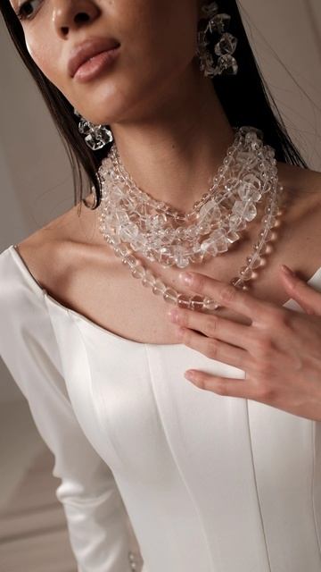 Свадебное платье Акрил из коллекции «Прикосновение струн» 2025 от бренда Anna Kuznetcova