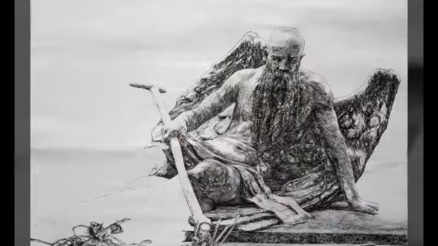 Artak Mikaelian - el Paraíso / Рай / tinta china en tela / китайская тушь, холст, 110x50см, 2019 смотреть онлайн