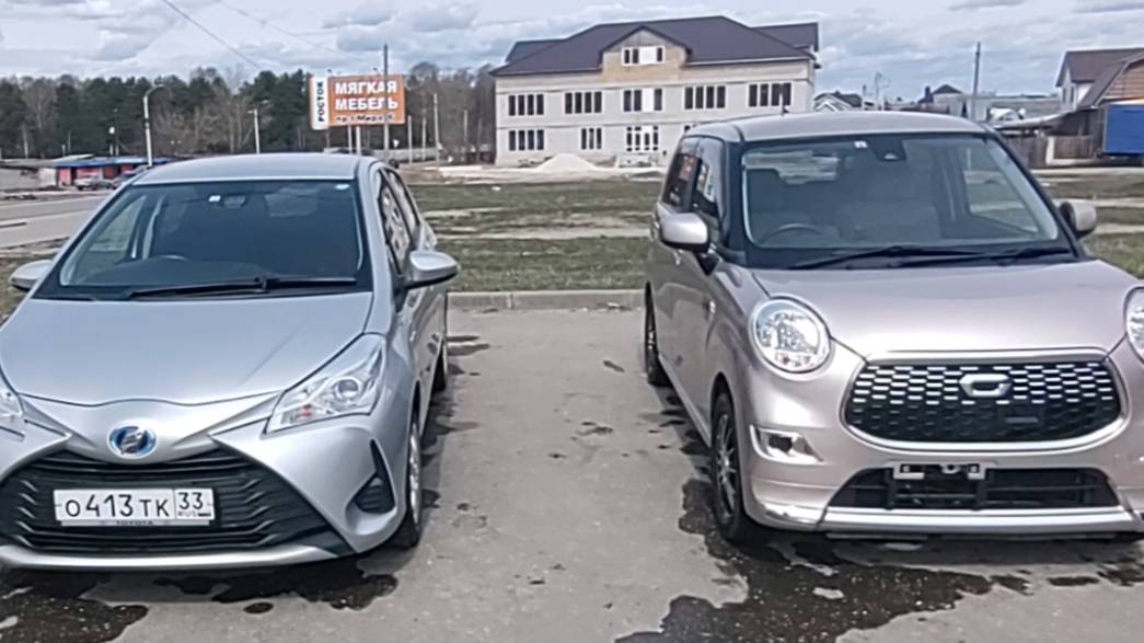 Daihatsu Cast Style vs Toyota Vitz Hybrid смотреть онлайн