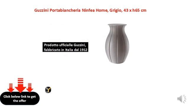 Guzzini Portabiancheria Ninfea Home, Grigio, 43 x h65 cm смотреть онлайн