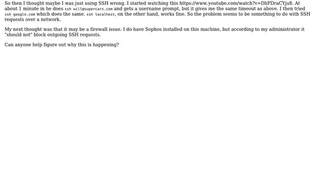 Unix & Linux: Why are all my SSH attempts failing due to timeout? (2 Solutions!!) смотреть онлайн