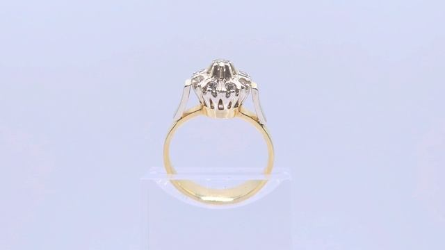 Золотое кольцо с бриллиантами 750° смотреть онлайн