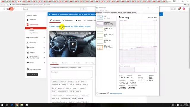 Google Chrome 64bit - RAM usage Test - Multiple Tabs opened смотреть онлайн