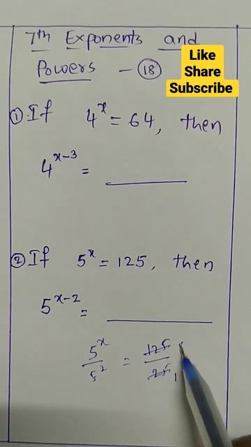 7th class maths | exponents and powers in telugu | maths basics videos -18 смотреть онлайн