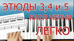 Этюды Черни для Фортепиано ЛЕГКО ПРОСТО для Начинающих + НОТЫ🎵