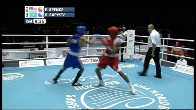 Errol Spence (USA) vs. Serik Sapiyev (KAZ) AIBA World Boxing Championships 2011 QF's (69kg) смотреть онлайн