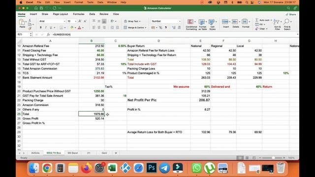 Amazon Calculator | How to Calculate Real Profit Margin from Amazon -Amazon Seller बरबाद होने से बच смотреть онлайн