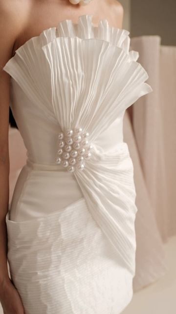 Свадебное платье Расцвет из коллекции «Прикосновение струн» 2025 от бренда Anna Kuznetcova