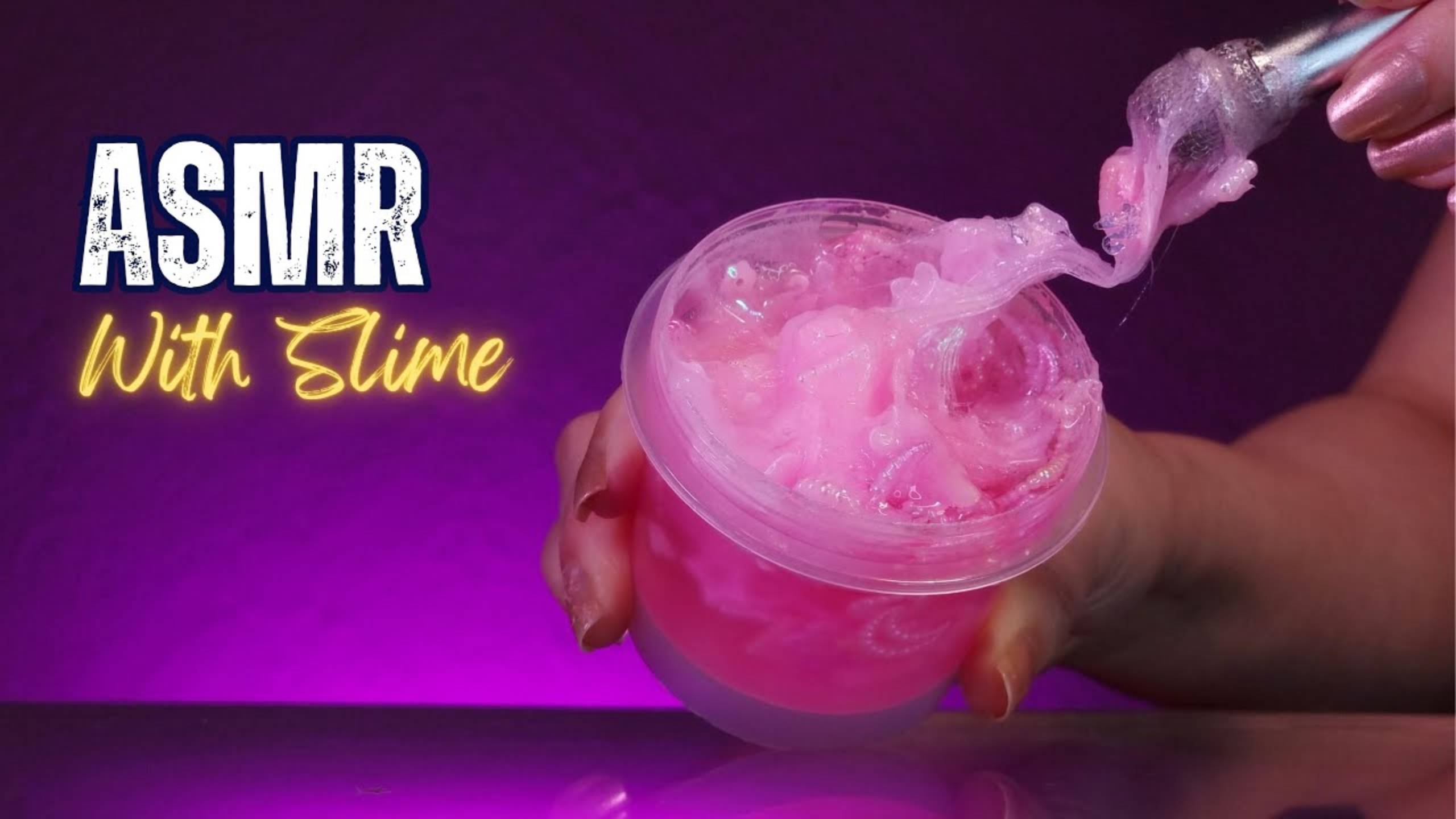 💝 [Без разговоров ASMR] 10 минут, чтобы растопить стресс с помощью розовой слизи смотреть онлайн