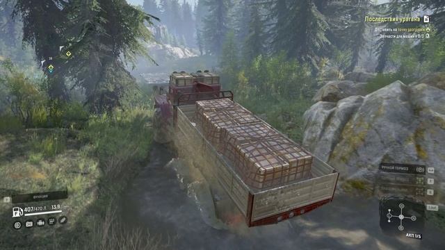 SnowRunner. Висконсин. Блэк Бэджер Лейк. Поручение "Последствие урогана" смотреть онлайн