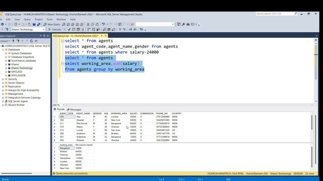 Clauses in SQL SERVER for beginners CLASS 6 in telugu/Khanvi Tech смотреть онлайн