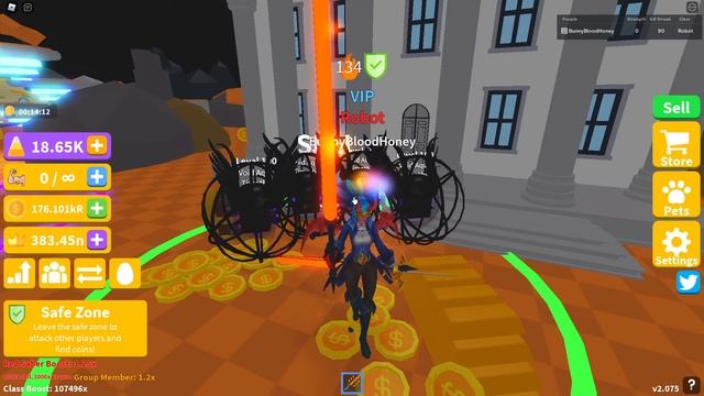 Selling 1kH strength 5x Boost for COINS with max VOID OP pets, and auras. Saber Simulator Roblox смотреть онлайн