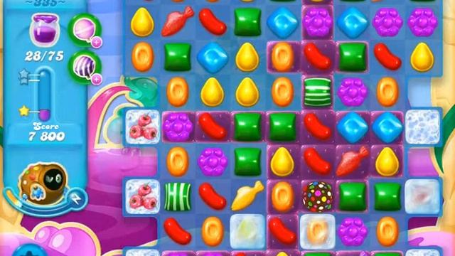 Candy Crash Soda Saga level 335 - Solved - NO BOOSTERS смотреть онлайн