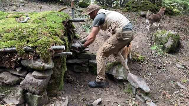 Строительство полноценного и теплого убежища для выживания в лесу смотреть онлайн