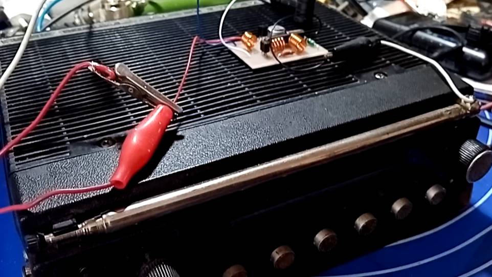 Работа конвертера на LA1185 с усилителем на входе. смотреть онлайн